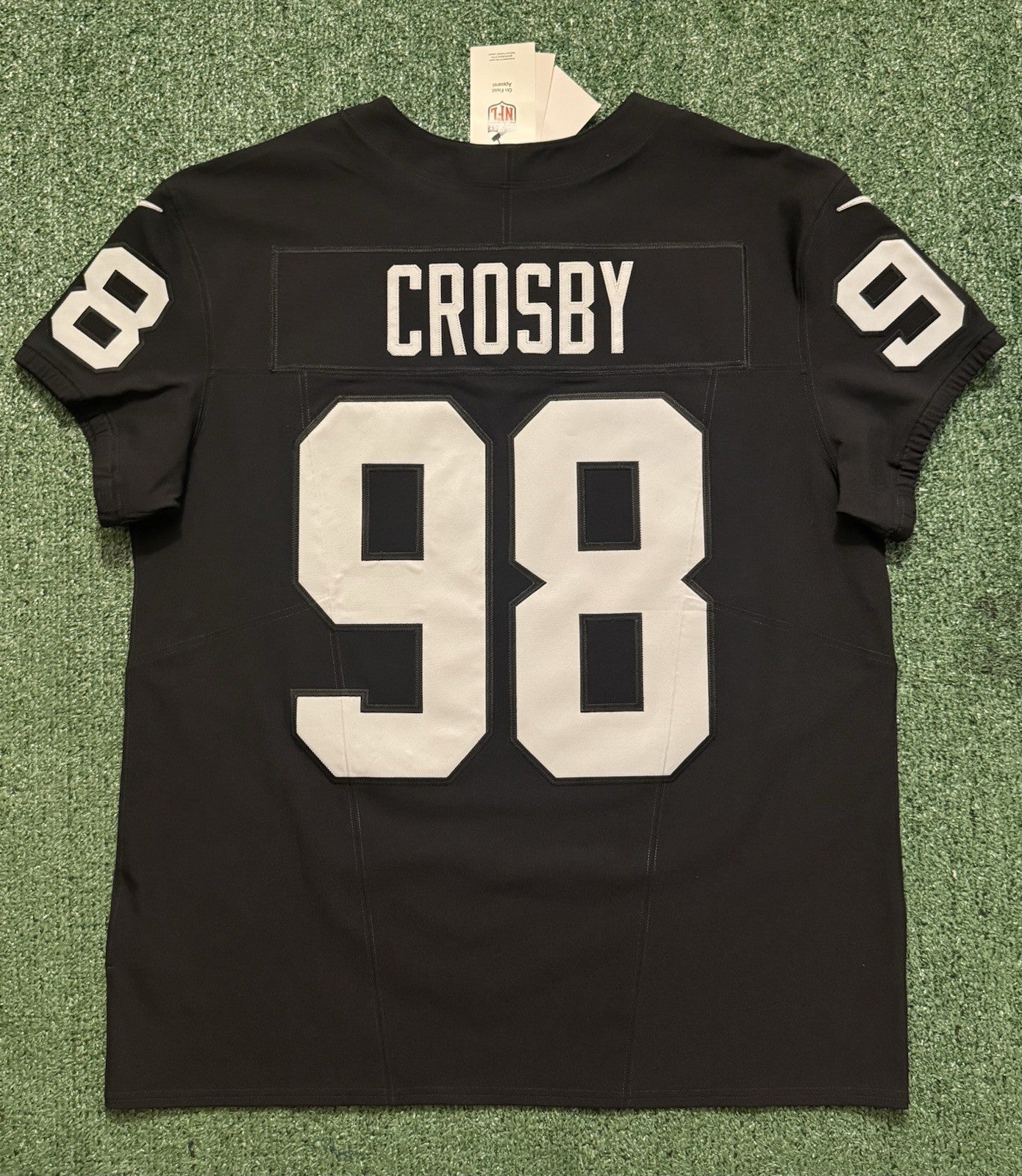 Maxx Crosby Las Vegas Raiders Jersey #98 Nike Vapor Fuse Elite Black Size 48 (XL) NFL