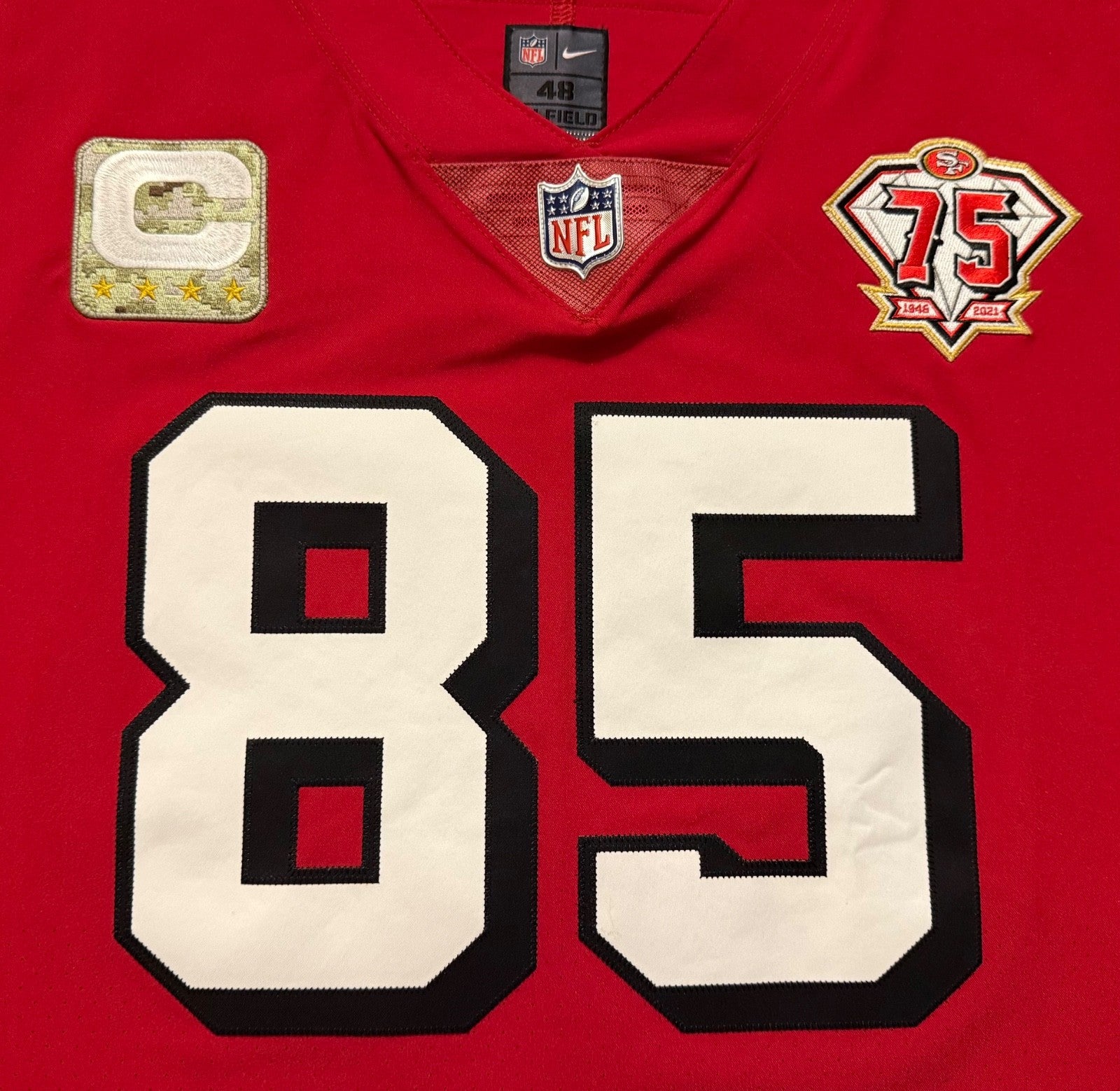 George Kittle San Francisco 49ers
Jersey #85 Nike Vapor Elite red
Size 48 (XL) NFL