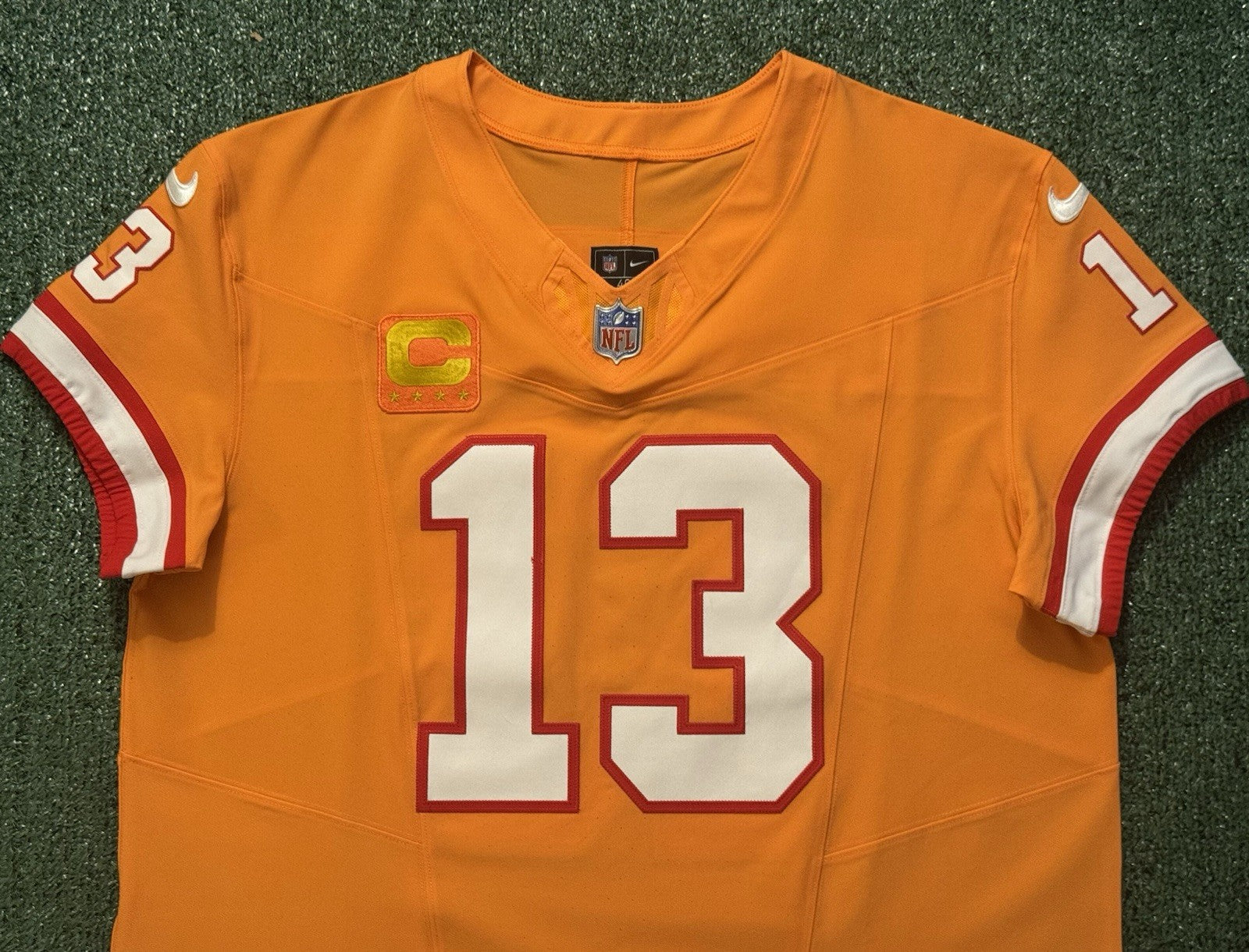 Mike Evans Tampa Bay Buccaneers Jersey #13 Nike Vapor FUSE Elite Orange Creamsicle Size 48 (XL) NFL