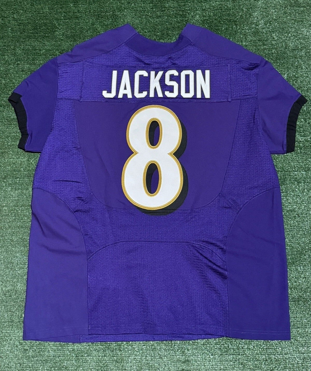Lamar Jackson Baltimore Ravens Jersey #8 Nike Vapor Elite Purple Size 48 (XL) NFL