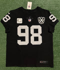 Maxx Crosby Las Vegas Raiders Jersey #98 Nike Vapor Fuse Elite Black Size 44 (L) NFL
