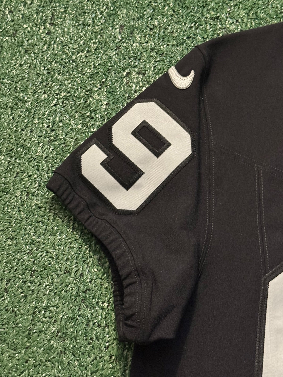Brock Bowers Las Vegas Raiders Jersey #89 Nike Vapor Fuse Elite Black Size 40 (M) NFL