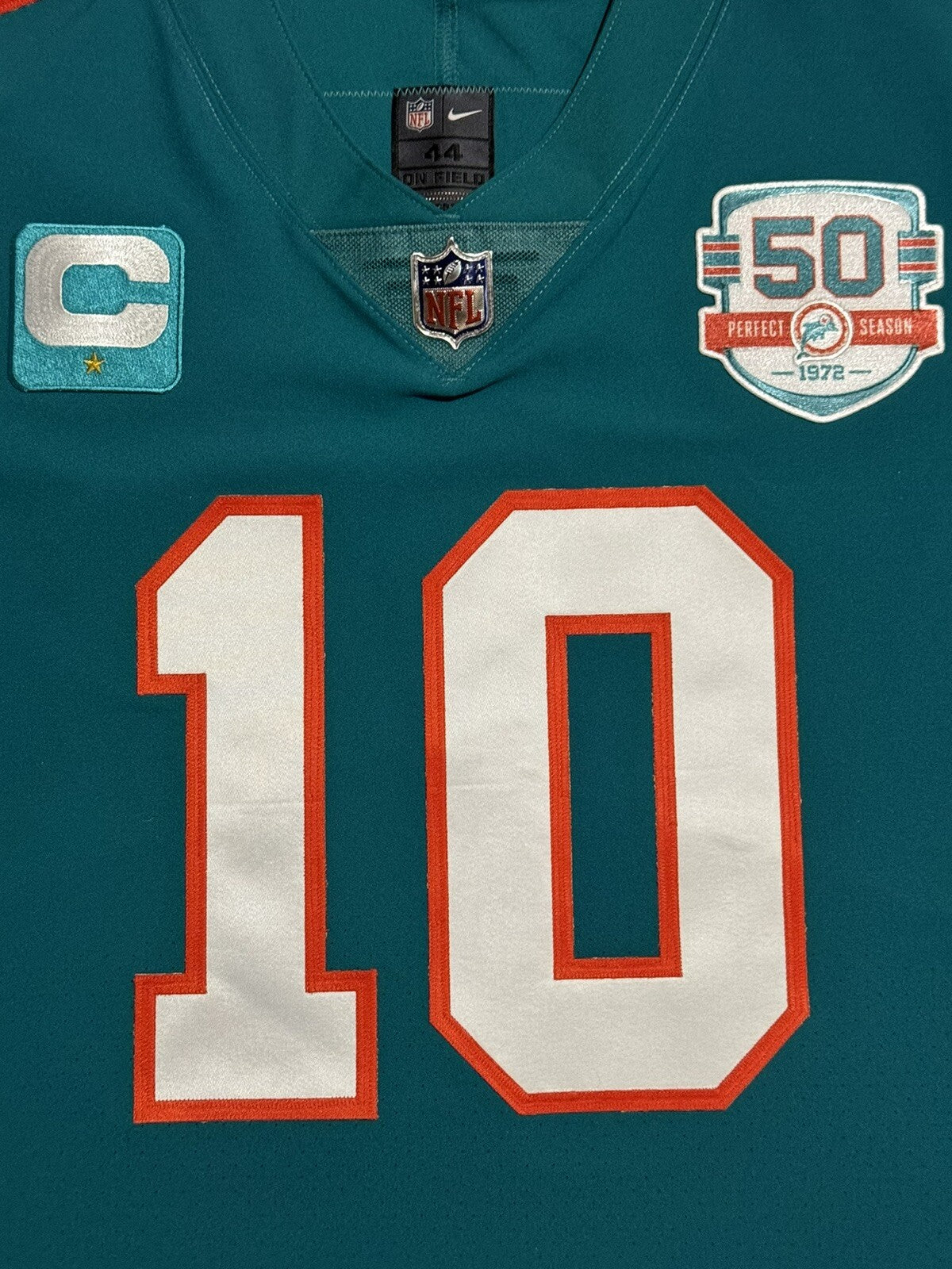 Tyreek Hill Miami Dolphins Jersey #10 Nike Vapor Elite Blue Size 44 (L) NFL