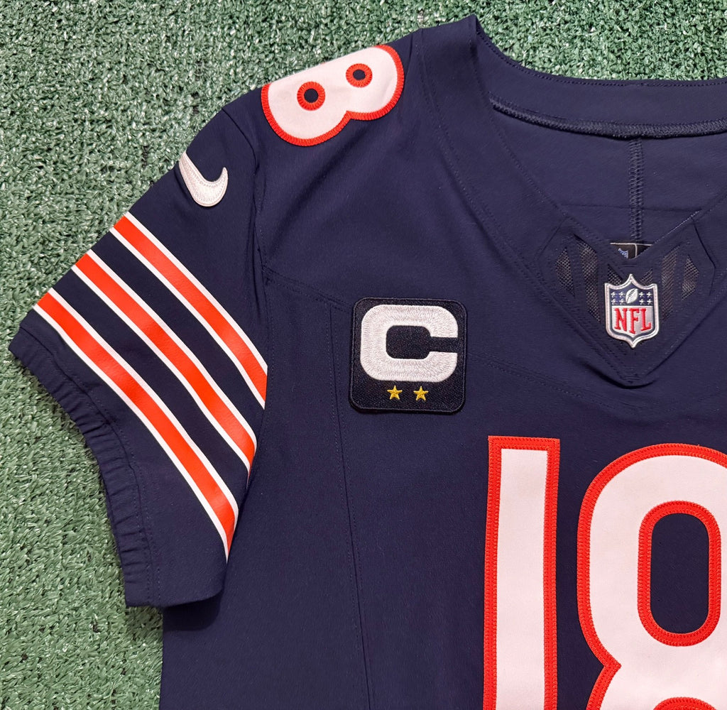 Caleb Williams Chicago Bears Jersey #18 Nike Vapor FUSE Elite Navy Size 40 (Medium) NFL
