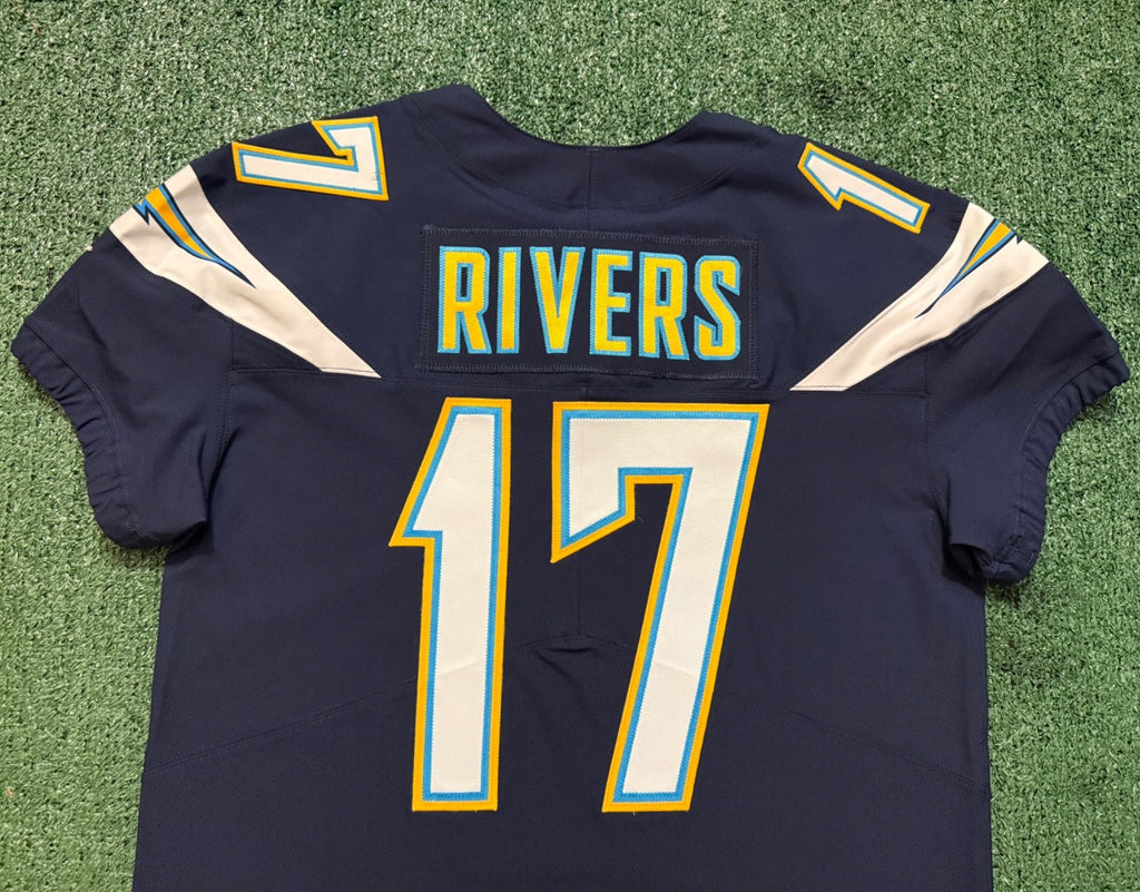 Philip Rivers Los Angeles Chargers Jersey #17 Nike Vapor Elite Navy Size 44 (L) NFL