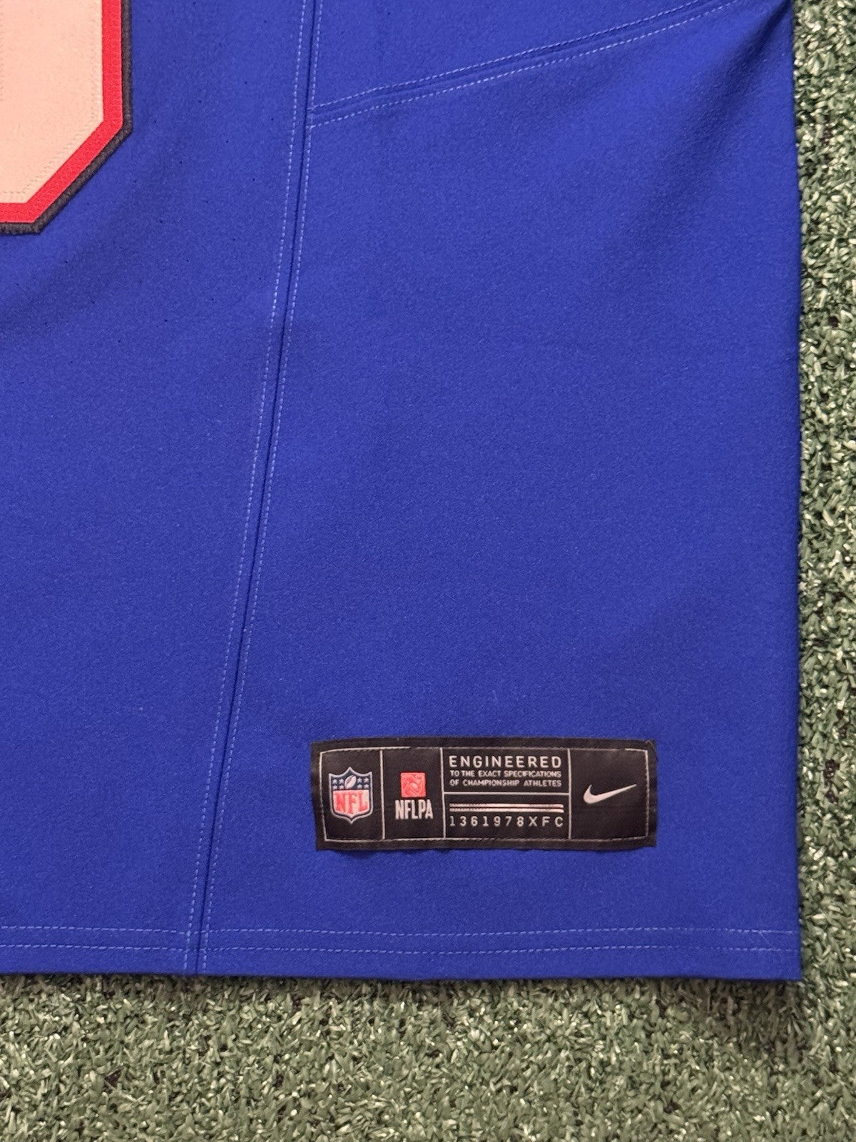 Keon Coleman Buffalo Bills Jersey #0 Nike Vapor Fuse Elite Blue Size 44 (L) NFL