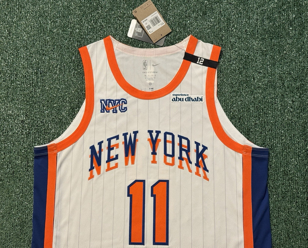 Jalen Brunson New York Knicks Jersey #11 Nike ADV Authentic White Size 48 (L) NBA