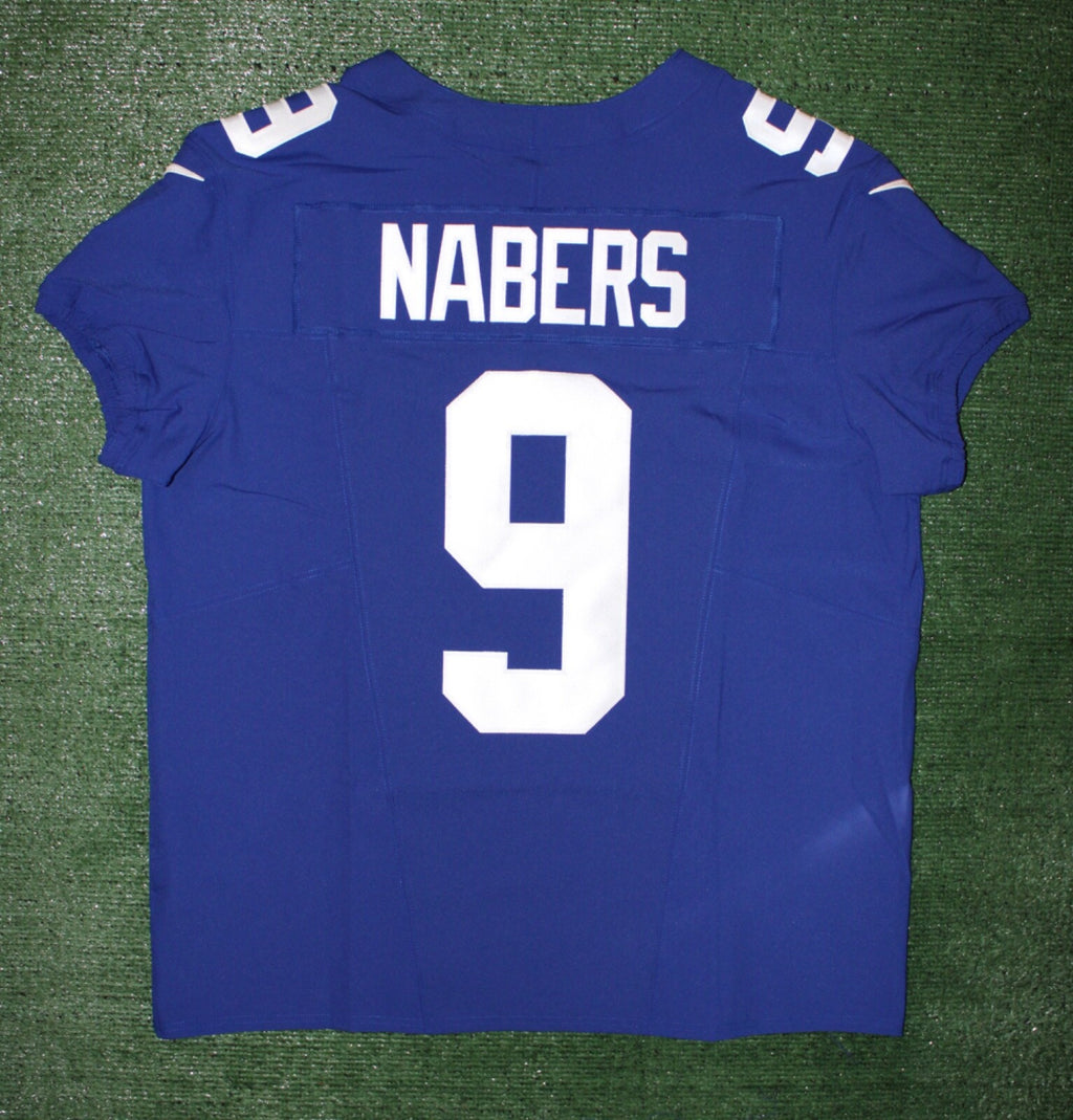 Malik Nabers New York Giants Jersey #9 Nike Vapor FUSE Elite Blue Size 48 (XL) NFL