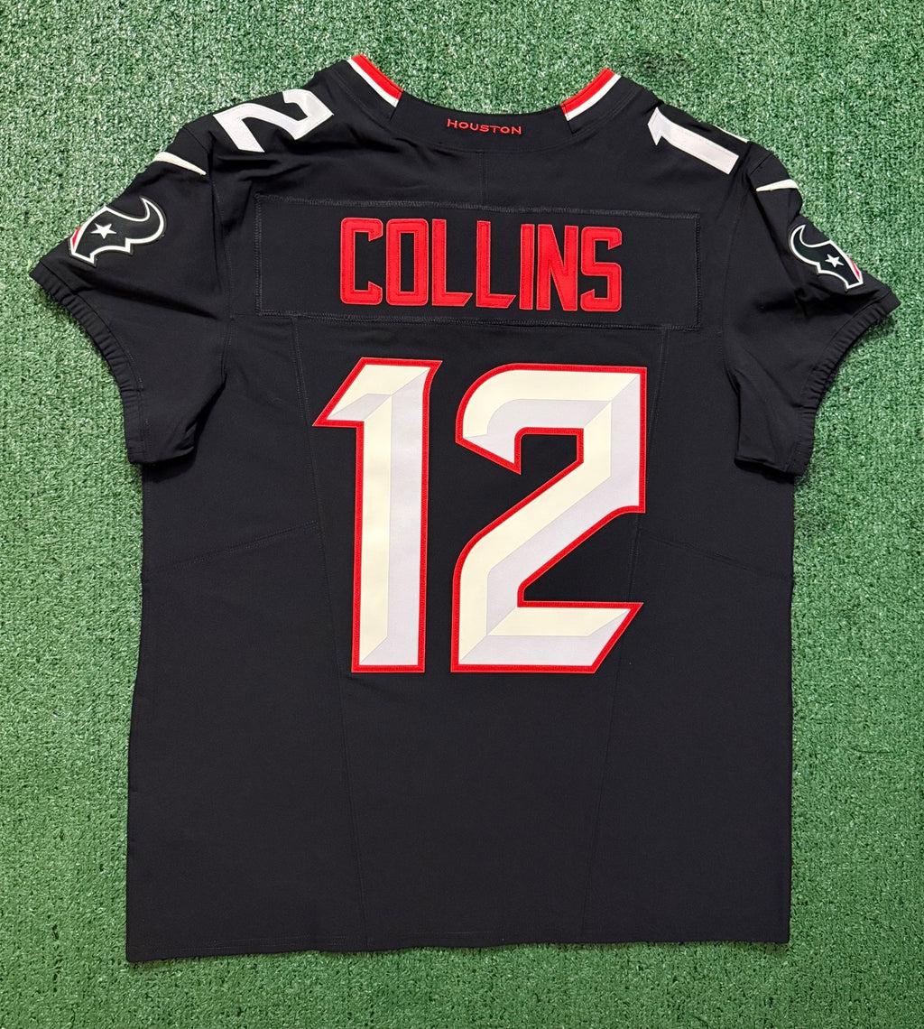 Nico Collins Houston Texans Jersey #12 Nike Vapor Fuse Elite Navy Size 44 (L) NFL