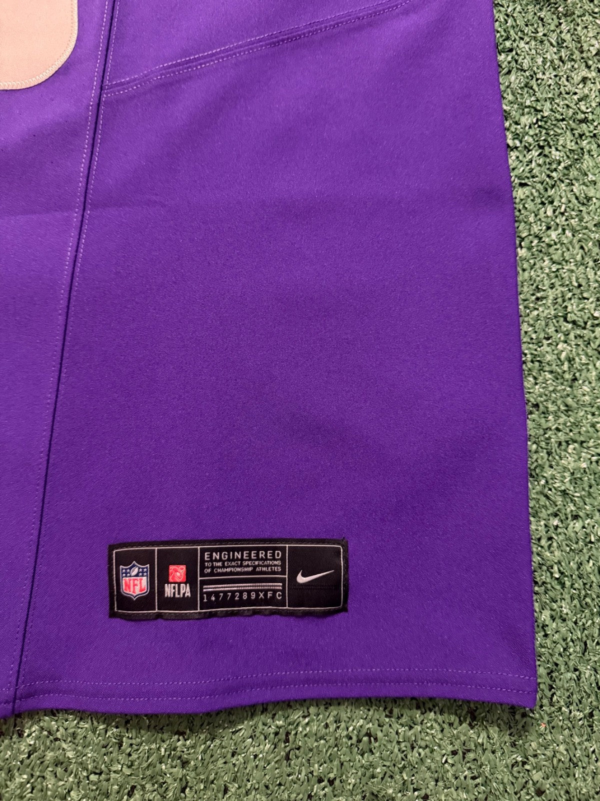 Justin Jefferson Minnesota Vikings Jersey #18 Nike Vapor FUSE Elite Purple Size 48 (XL) NFL