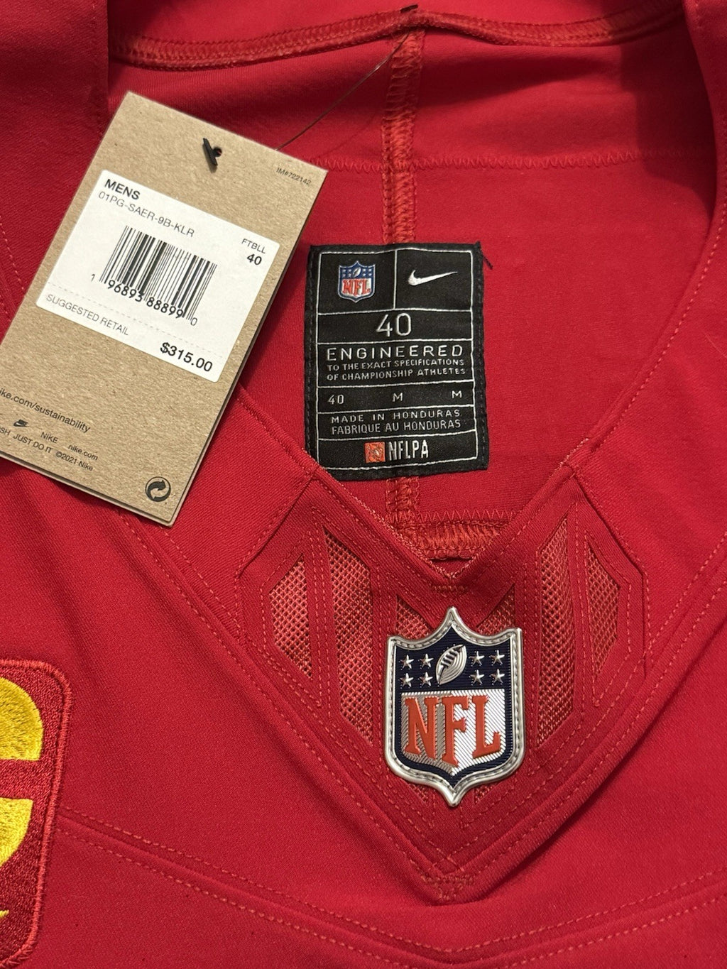 Fred Warner San Francisco 49ers
Jersey #54 Nike Vapor FUSE Elite red Size 40 (Medium) NFL