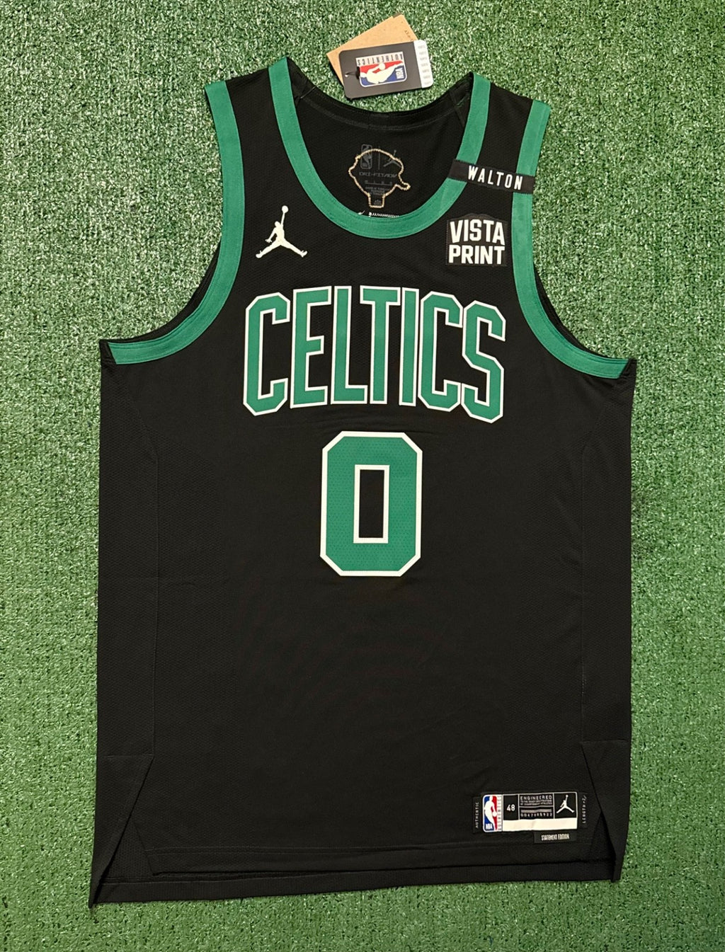 Jayson Tatum Boston Celtics Jersey #0 Nike ADV Authentic Black Size 48 (L) NBA