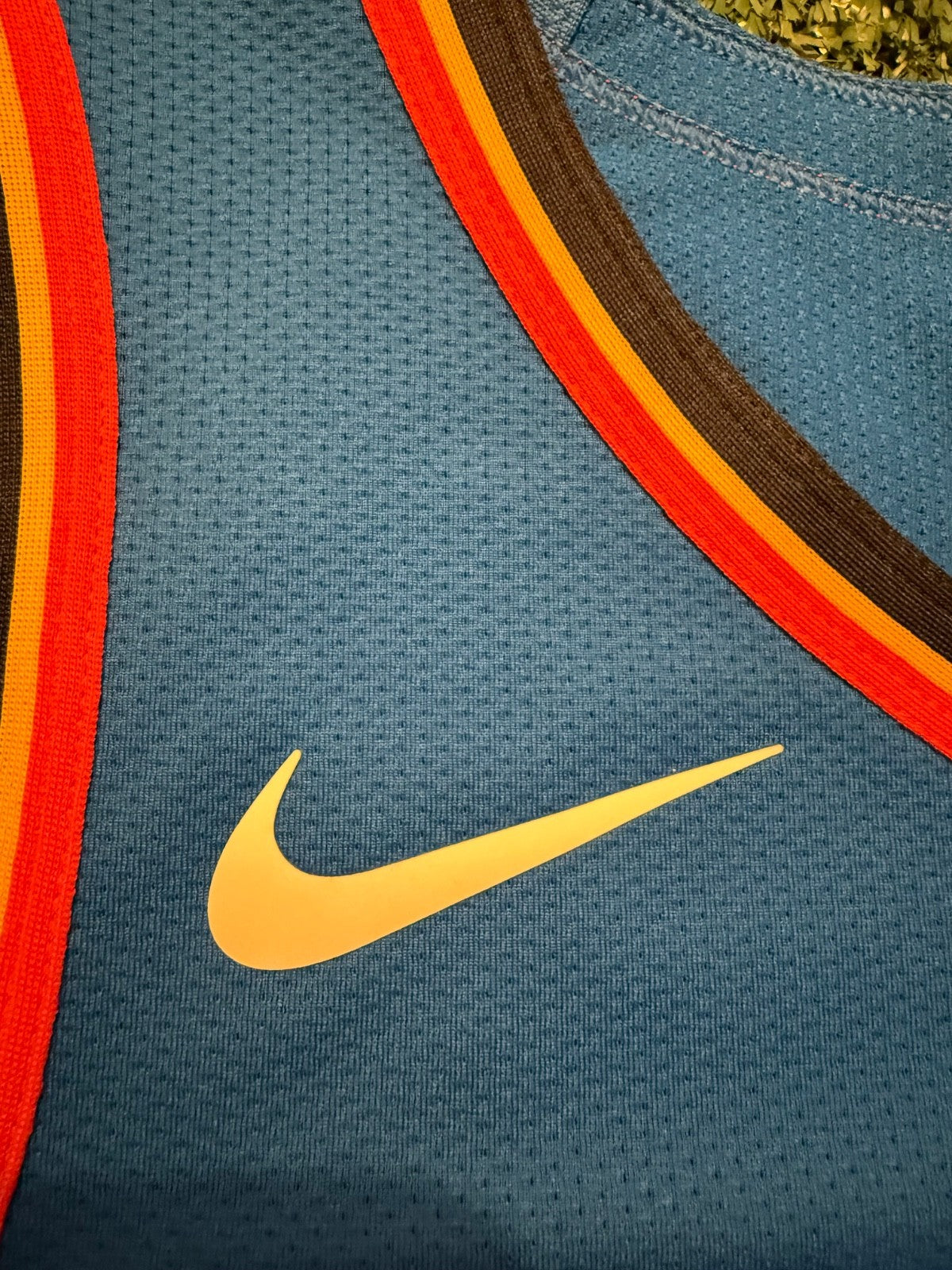 Shai Gilgeous-Alexander Oklahoma City Thunder Jersey #2 Nike VaporKnit Authentic Blue Size 48 (L) NBA