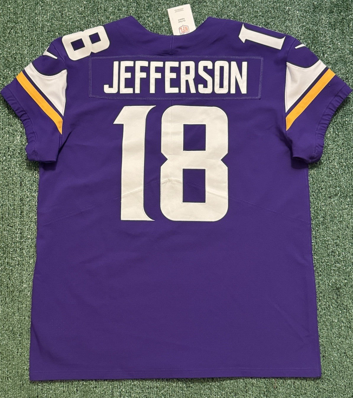 Justin Jefferson Minnesota Vikings Jersey #18 Nike Vapor Elite Purple Size 48 (XL) NFL