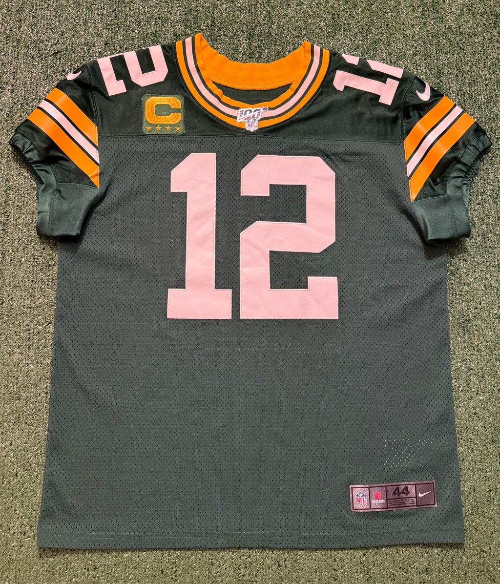 Aaron Rodgers Green Bay Packers Jersey #12 Nike Vapor Elite Green Size 44 (Large) NFL