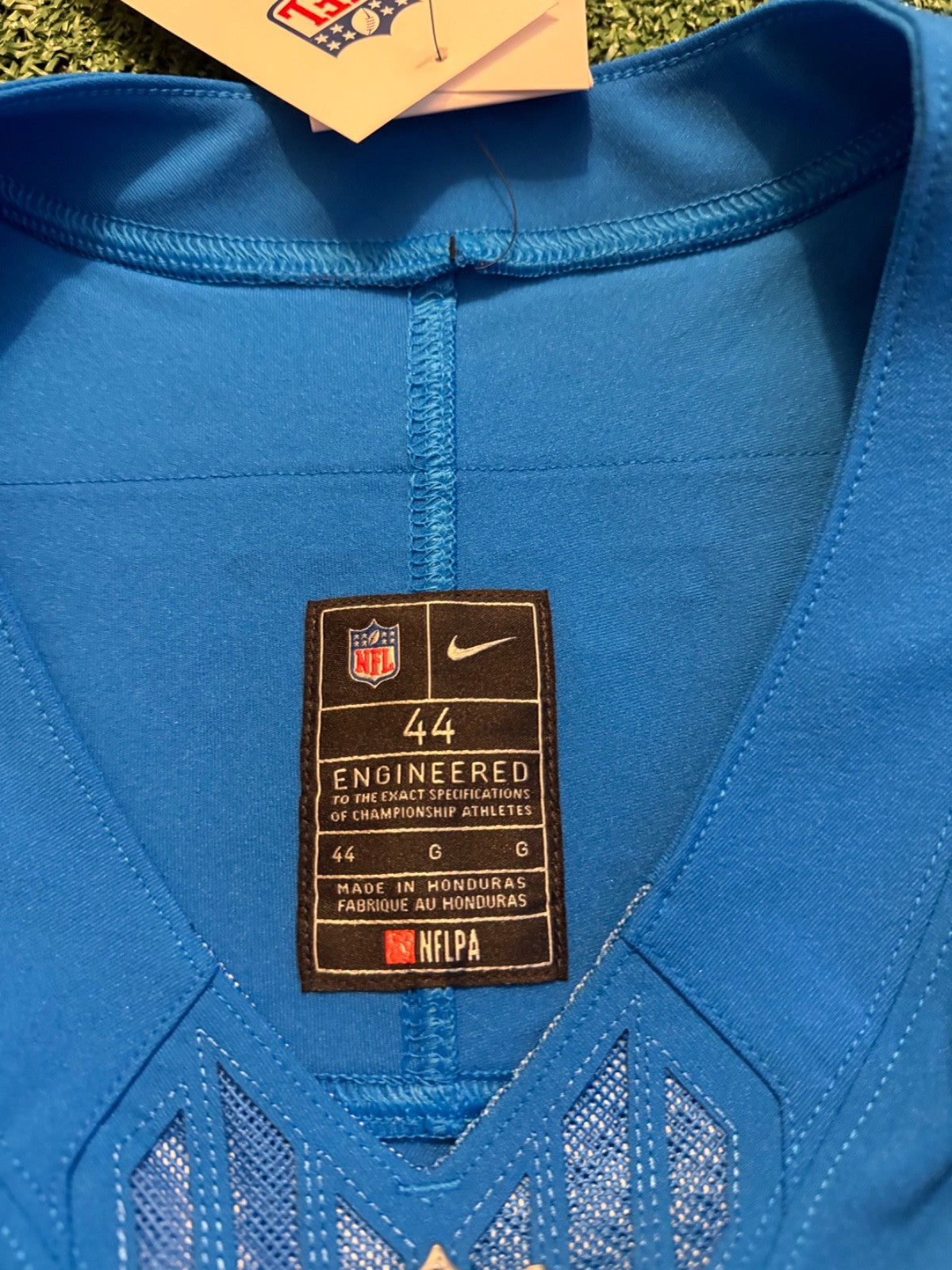 Aidan Hutchinson Detroit Lions Jersey #97 Nike Vapor FUSE Elite Blue size 44 (Large) NFL