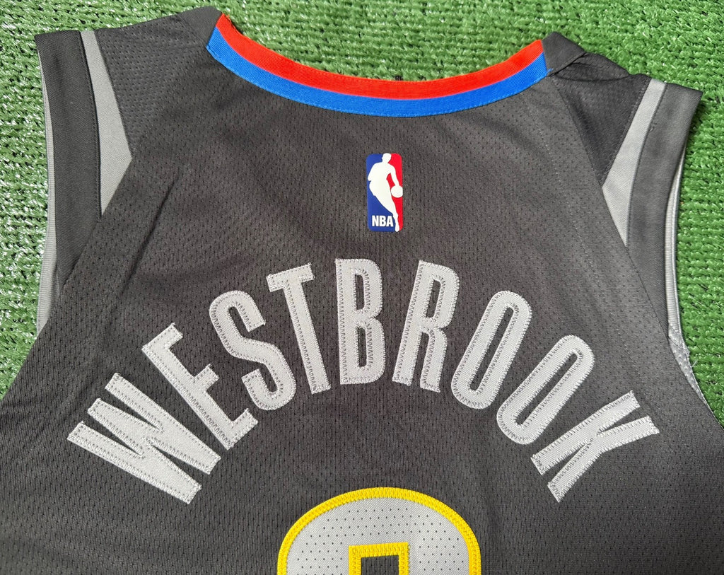 Russell Westbrook Oklahoma City Thunder Jersey #0 Nike Aeroswift Authentic Gray Size 44 (M) NBA