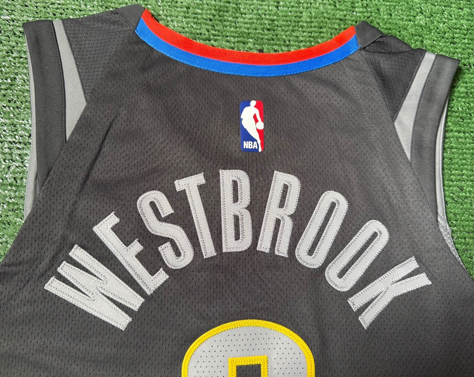 Russell Westbrook Oklahoma City Thunder Jersey #0 Nike Aeroswift Authentic Gray Size 44 (M) NBA