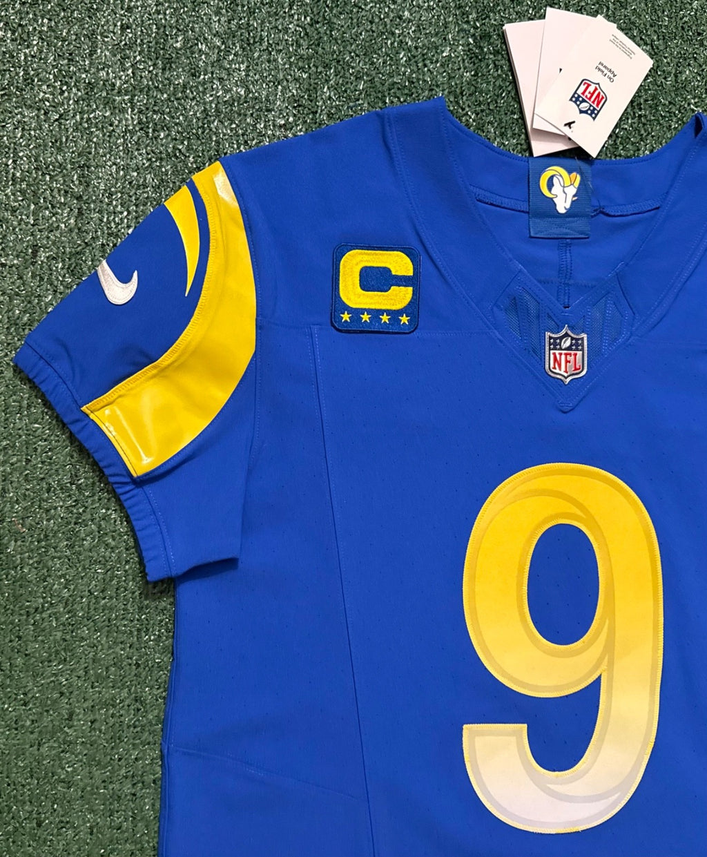 Matthew Stafford Los Angeles Rams Jersey #9 Nike Vapor FUSE Elite blue Size 40 (Medium) NFL