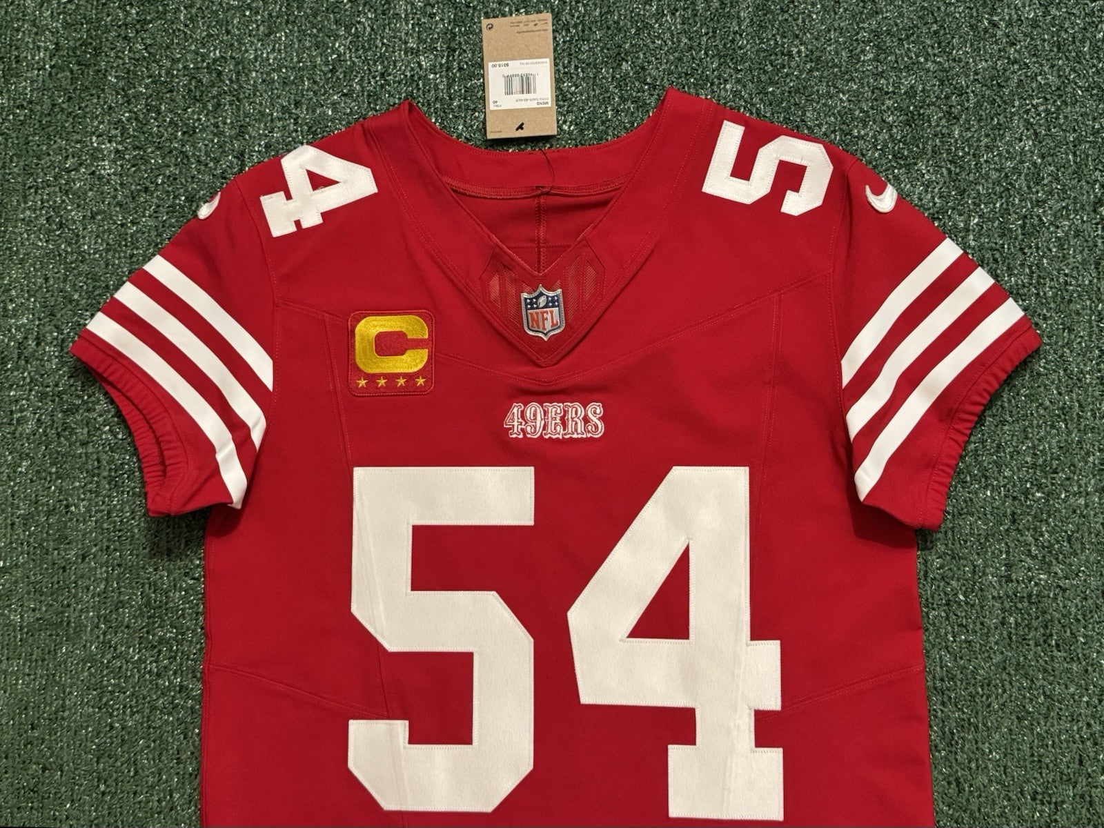 Fred Warner San Francisco 49ers
Jersey #54 Nike Vapor FUSE Elite red Size 40 (Medium) NFL