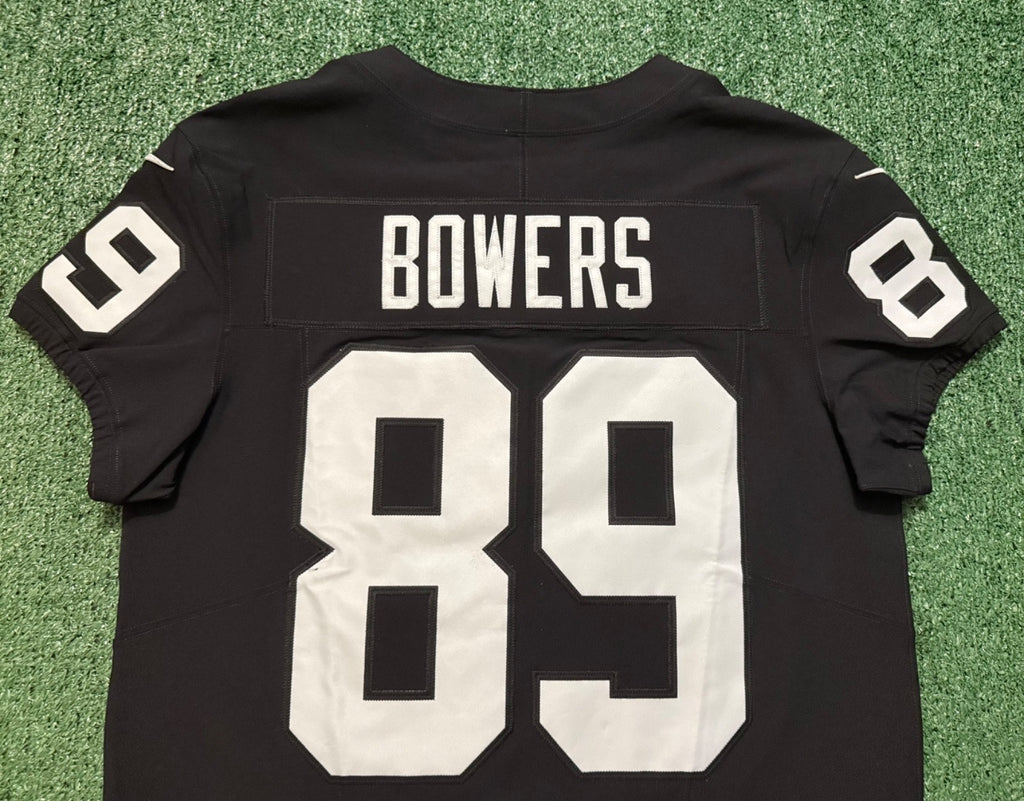 Brock Bowers Las Vegas Raiders Jersey #89 Nike Vapor Fuse Elite Black Size 44 (L) NFL