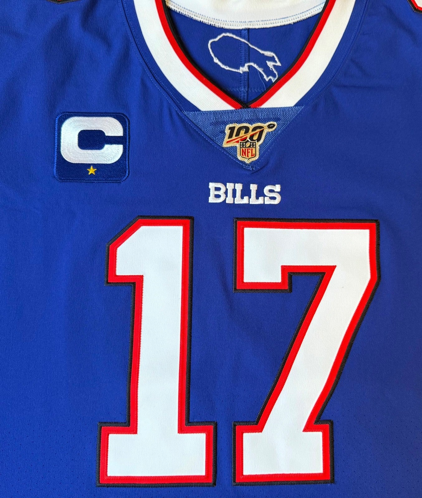 Josh Allen Buffalo Bills Jersey #17 Nike Vapor Elite Blue Size 48 (XL) NFL
