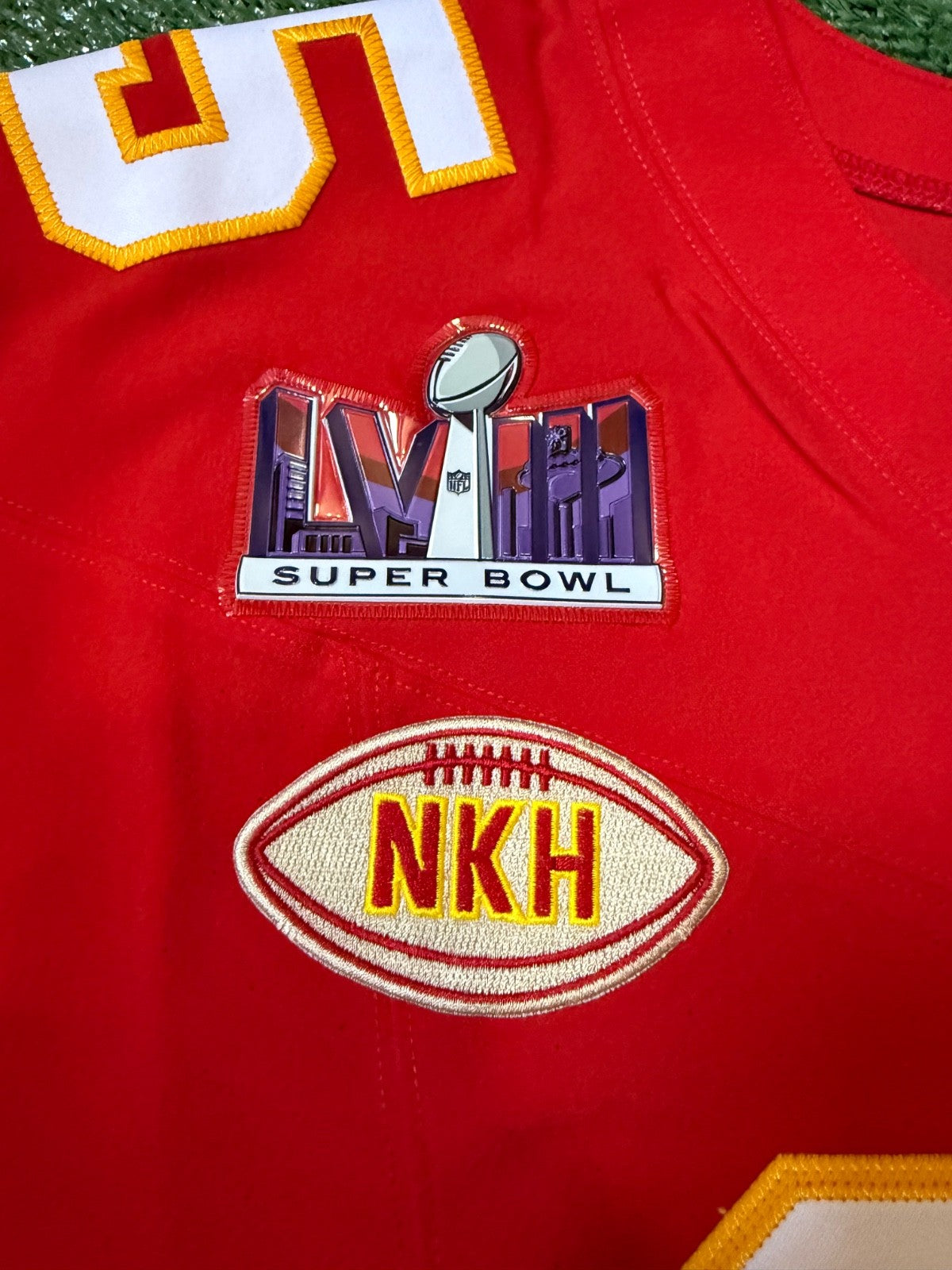 Patrick Mahomes Kansas City Chiefs Jersey #15 Nike Vapor FUSE Elite Red Size 52 (XXL) NFL
