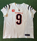 Joe Burrow Cincinnati Bengals Jersey #9 Nike Vapor FUSE Elite White Size 48 (XL) NFL