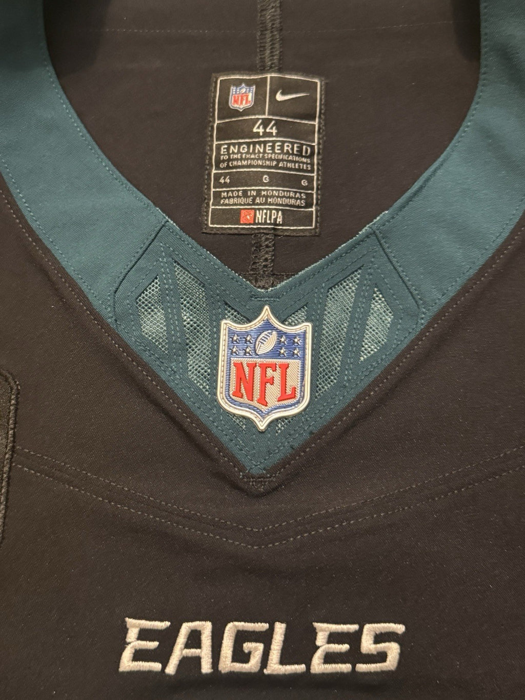 Jalen Hurts Philadelphia Eagles Jersey #1 Nike Vapor FUSE Elite Black size 44 (Large) NFL