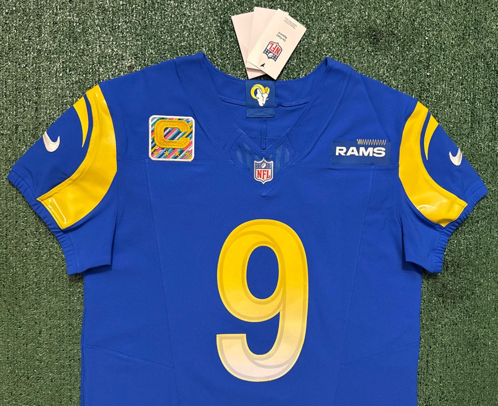 Matthew Stafford Los Angeles Rams Jersey #9 Nike Vapor FUSE Elite blue Size 40 (Medium) NFL