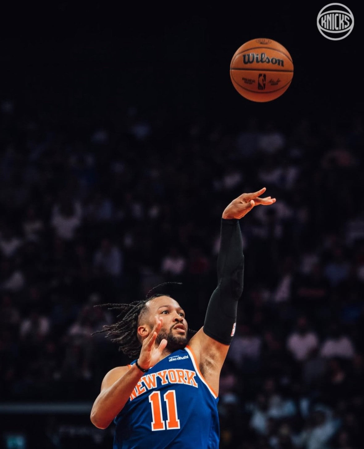 Jalen Brunson New York Knicks Jersey #11 Nike ADV Authentic Blue Size 44 (M) NBA