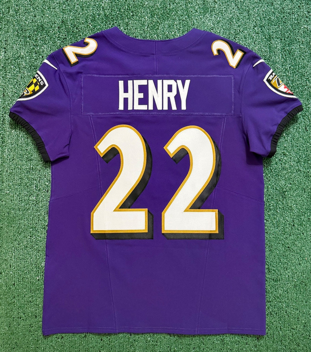 Derrick Henry Baltimore Ravens Jersey #22 Nike Vapor FUSE Elite Purple Size 40 (M) NFL