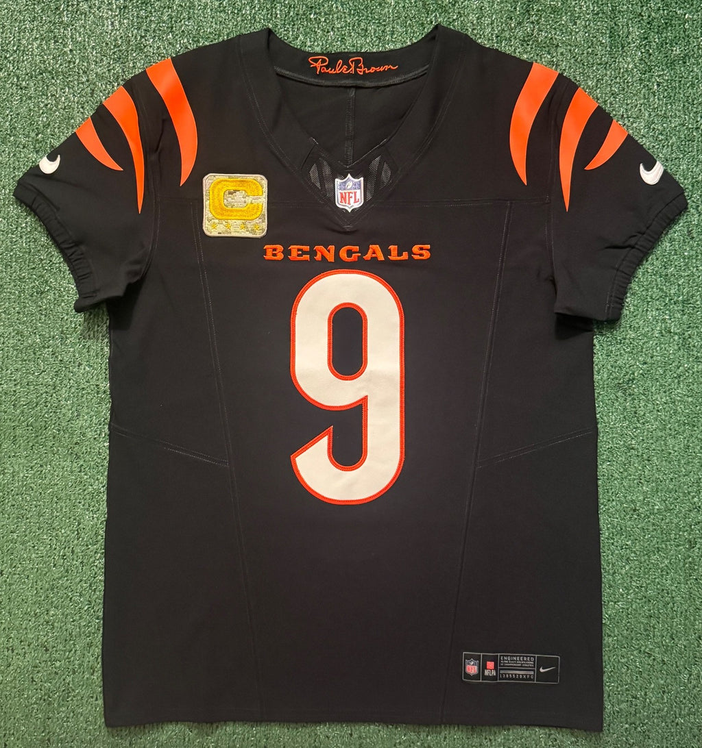 Joe Burrow Cincinnati Bengals Jersey #9 Nike Vapor FUSE Elite Black Size 40 (M) NFL