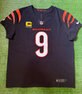 Joe Burrow Cincinnati Bengals Jersey #9 Nike Vapor FUSE Elite Black Size 48 (XL) NFL