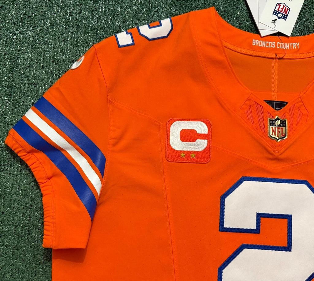 Pat Surtain II Denver Broncos Jersey #2 Nike Vapor Fuse Elite Orange Size 48 (XL) NFL