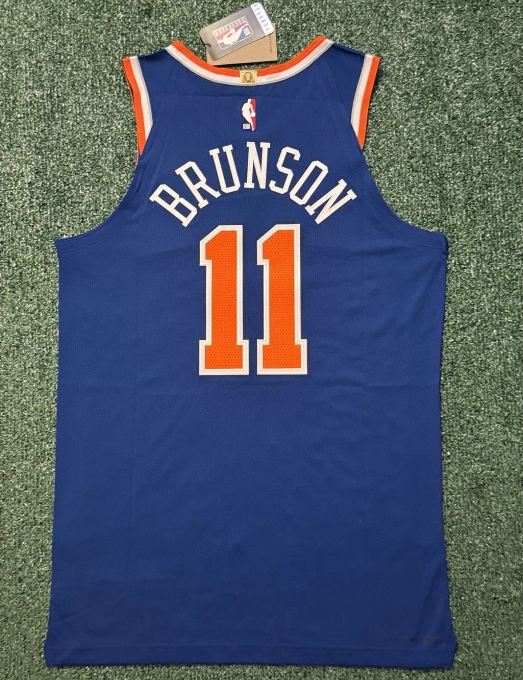 Jalen Brunson New York Knicks Jersey #11 Nike ADV Authentic Blue Size 48 (L) NBA