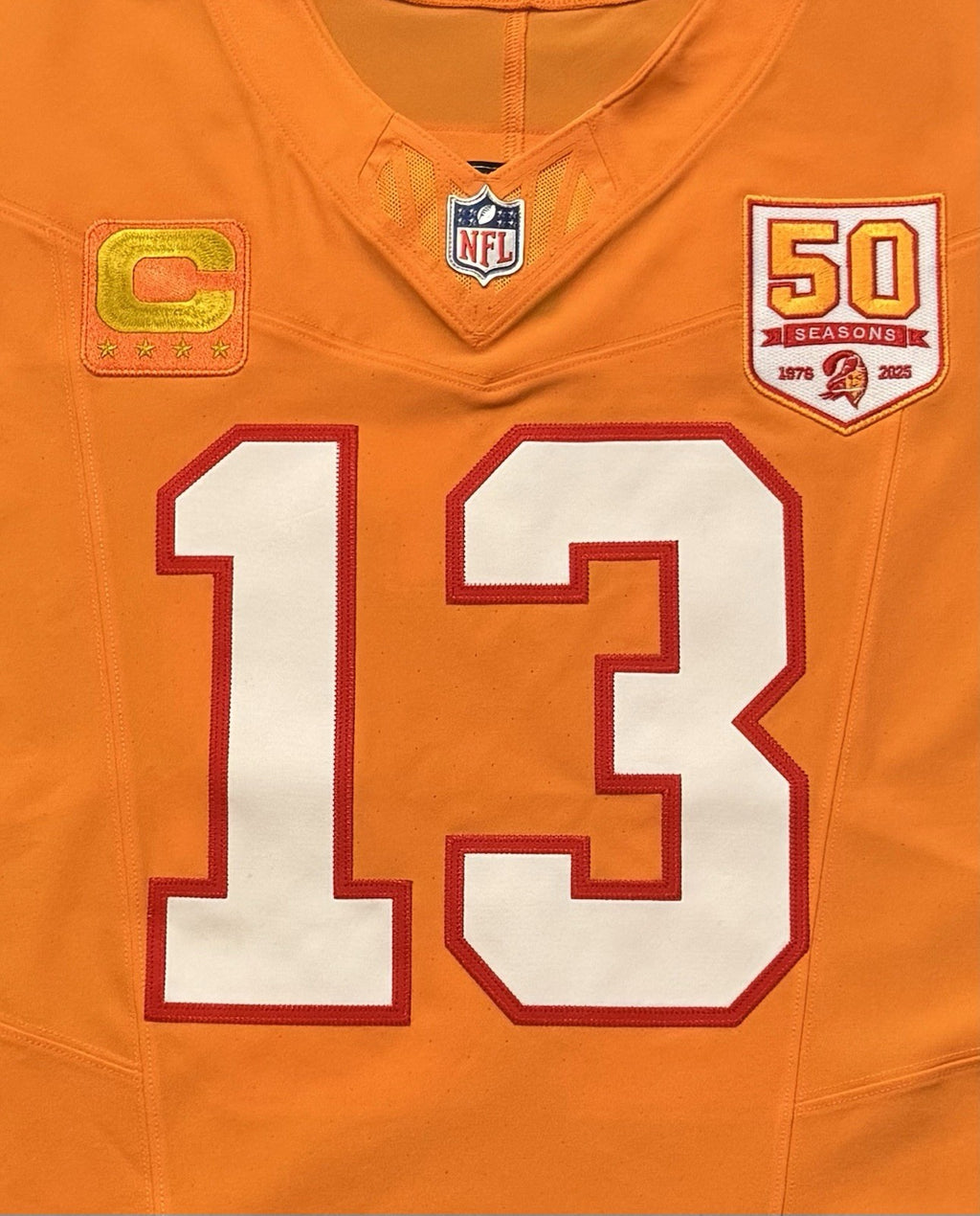 Mike Evans Tampa Bay Buccaneers Jersey #13 Nike Vapor FUSE Elite Orange Creamsicle Size 48 (XL) NFL