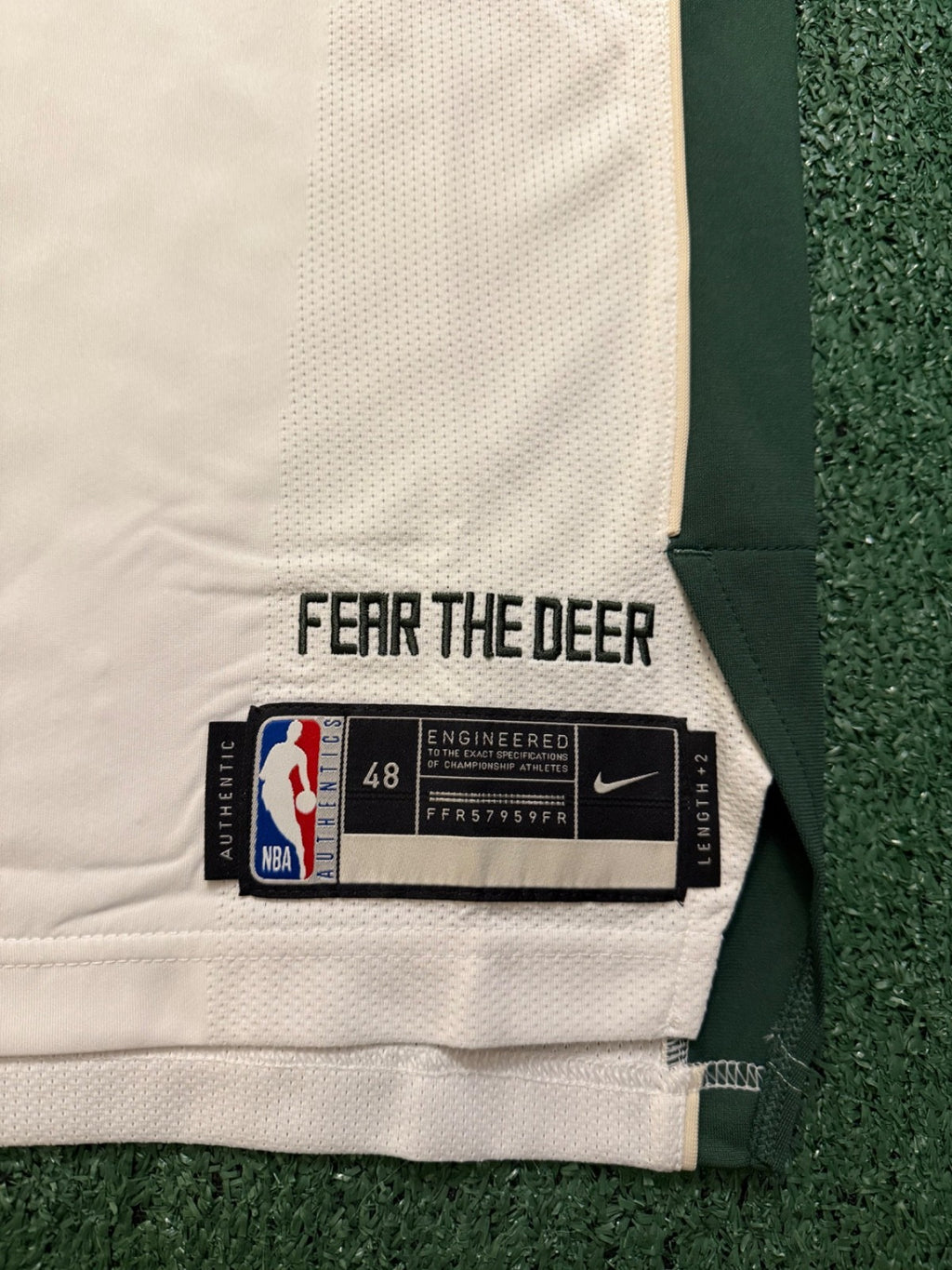 Giannis Antetokounmpo Milwaukee Bucks Jersey #34 Nike Vaporknit Authentic White Size 48 (Large) NBA