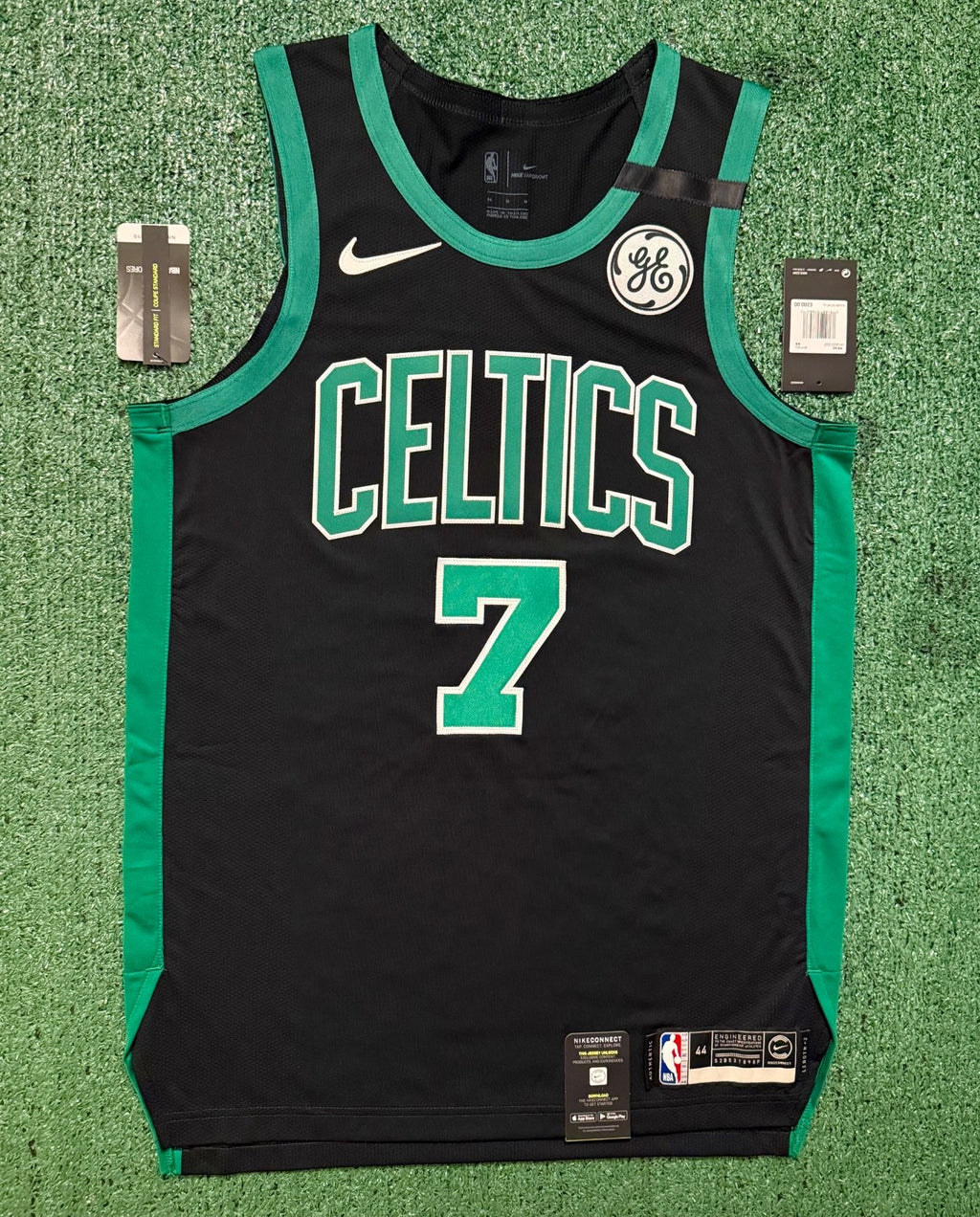 Jaylen Brown Boston Celtics Jersey #7 Nike Vaporknit Authentic Black Size 44 (Medium) NBA