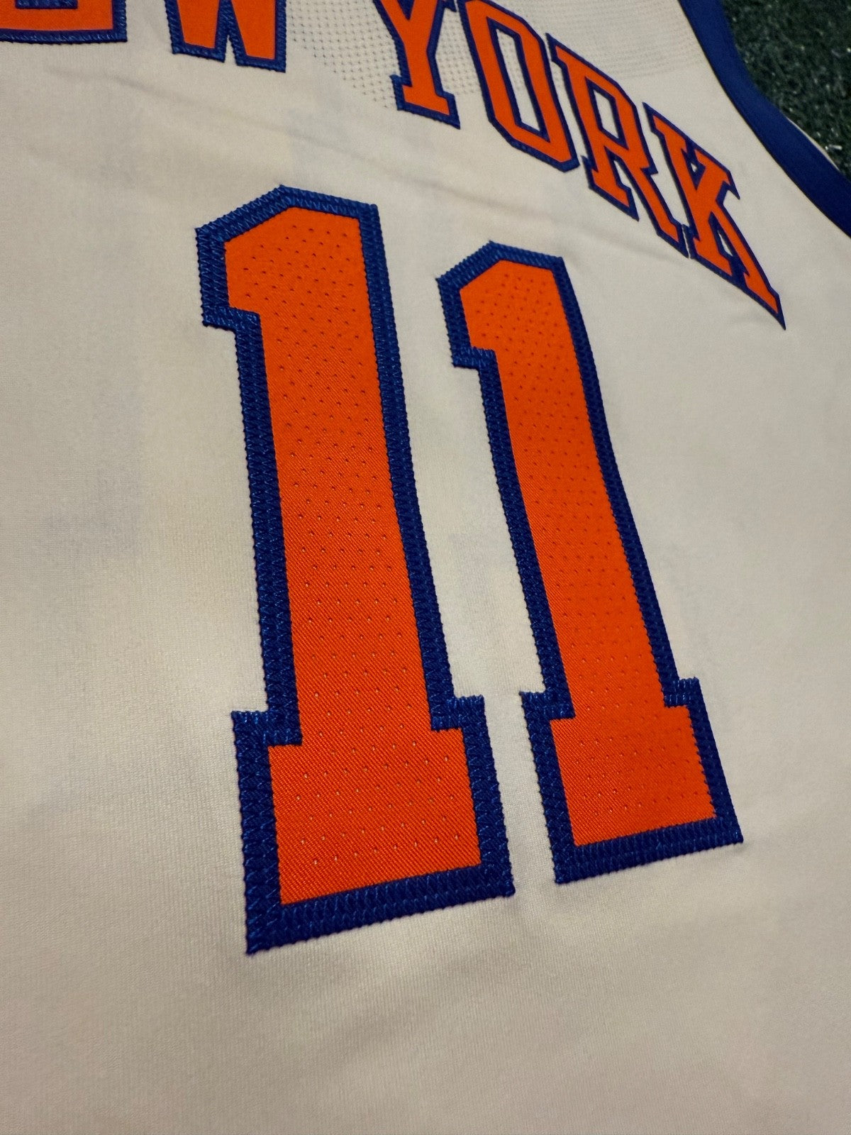 Jalen Brunson New York Knicks Jersey #11 Nike ADV Authentic Cream Size 52 (XL) NBA