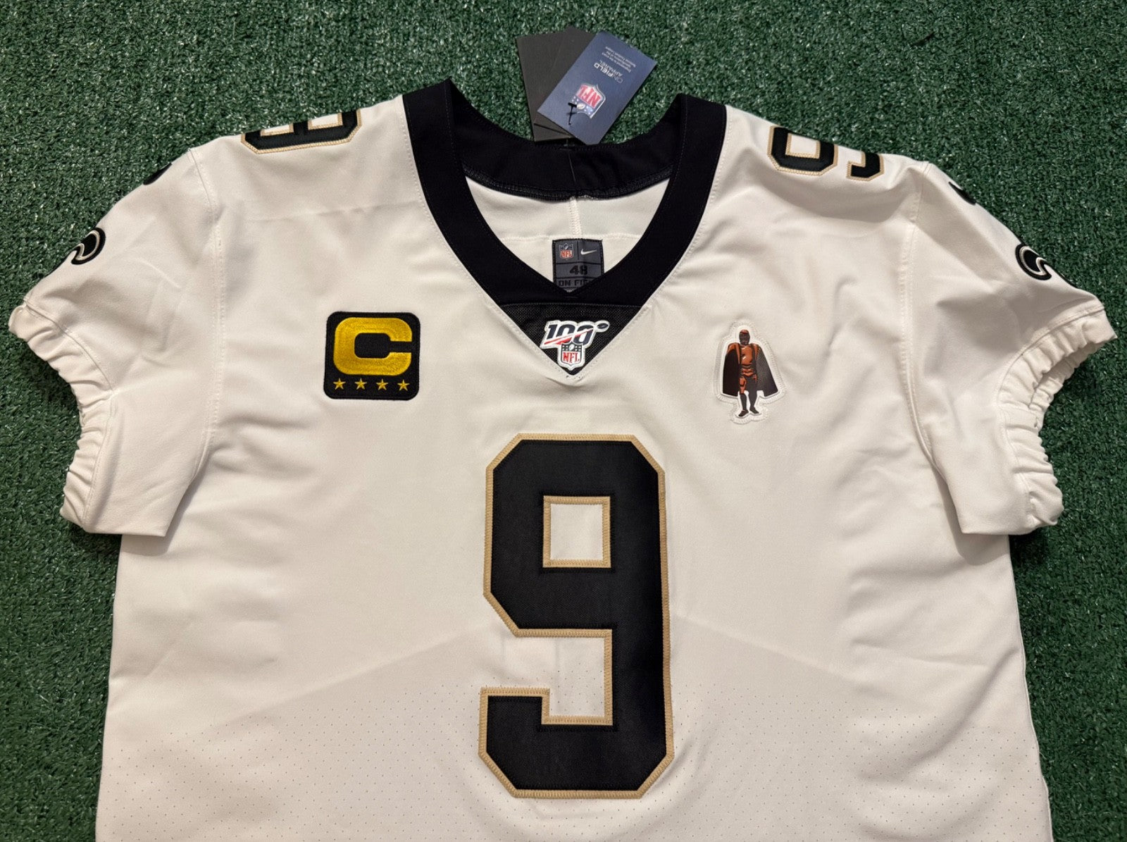 Drew Brees New Orleans Saints Jersey #9 Nike Vapor Elite White Size 48 (XL) NFL