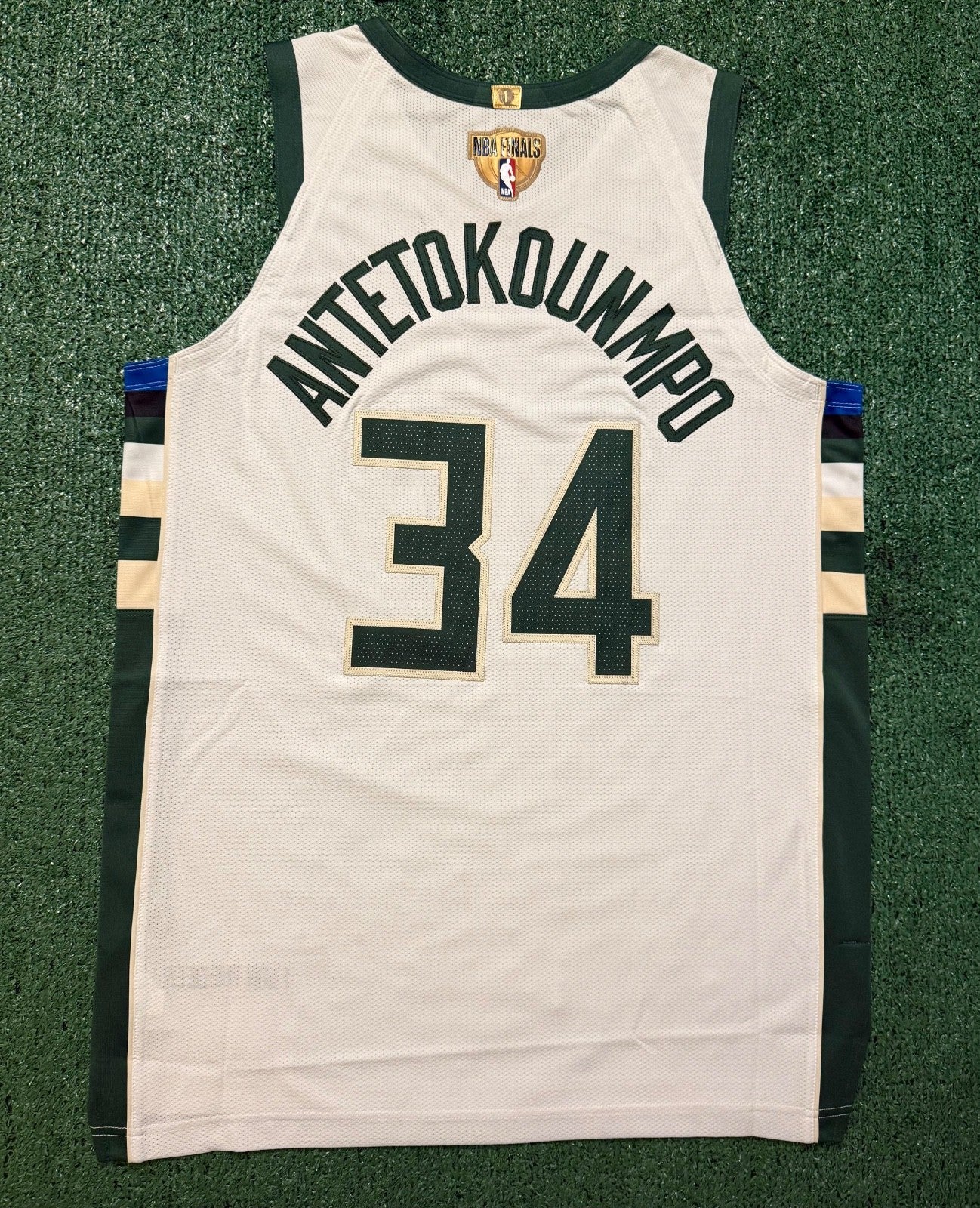 Giannis Antetokounmpo Milwaukee Bucks Jersey #34 Nike Vaporknit Authentic White Size 48 (Large) NBA