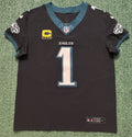 Jalen Hurts Philadelphia Eagles Jersey #1 Nike Vapor FUSE Elite Black size 44 (Large) NFL