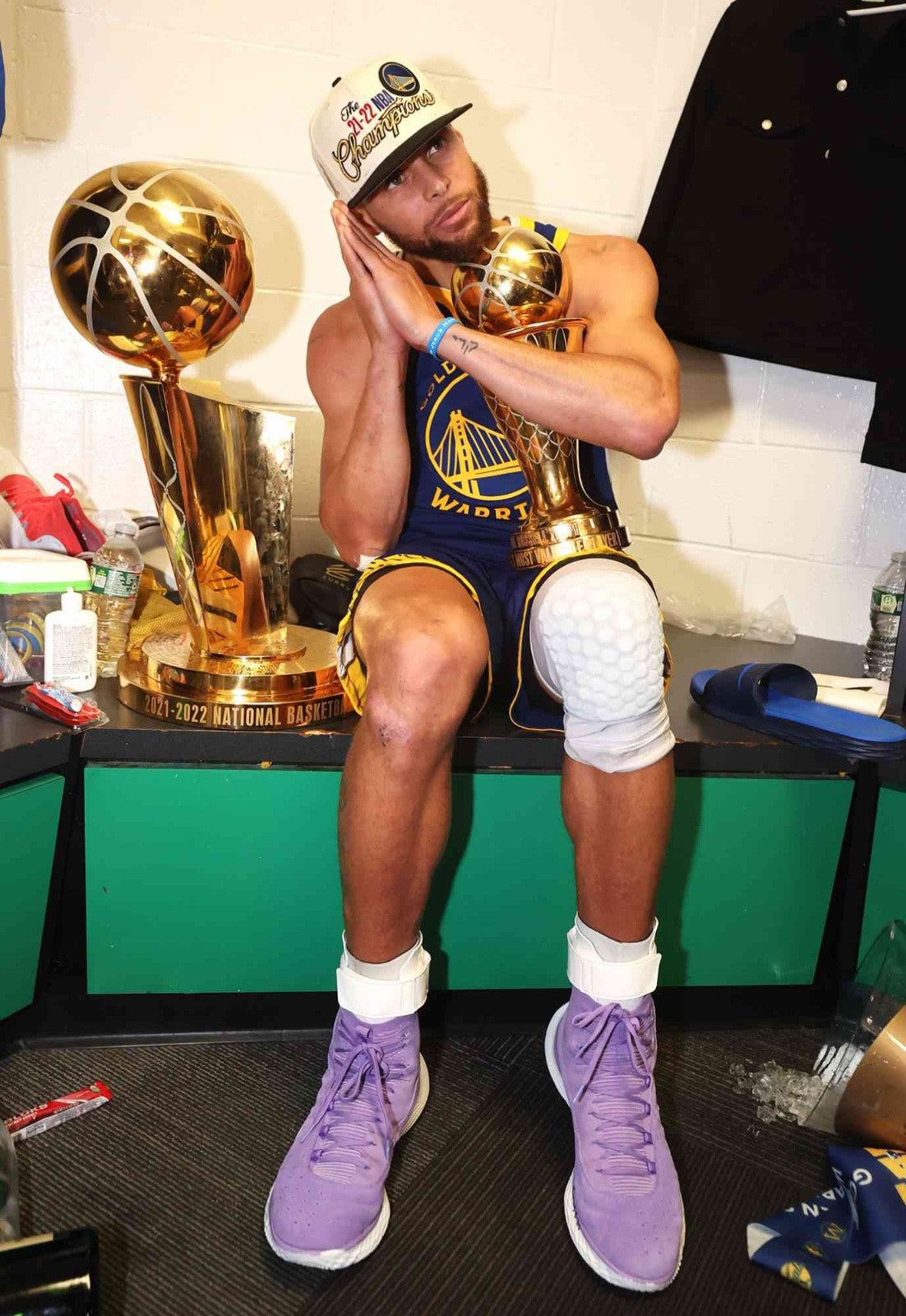 Steph Curry Golden State Warriors Jersey #30 Nike ADV Authentic Blue Size 44 (M) NBA
