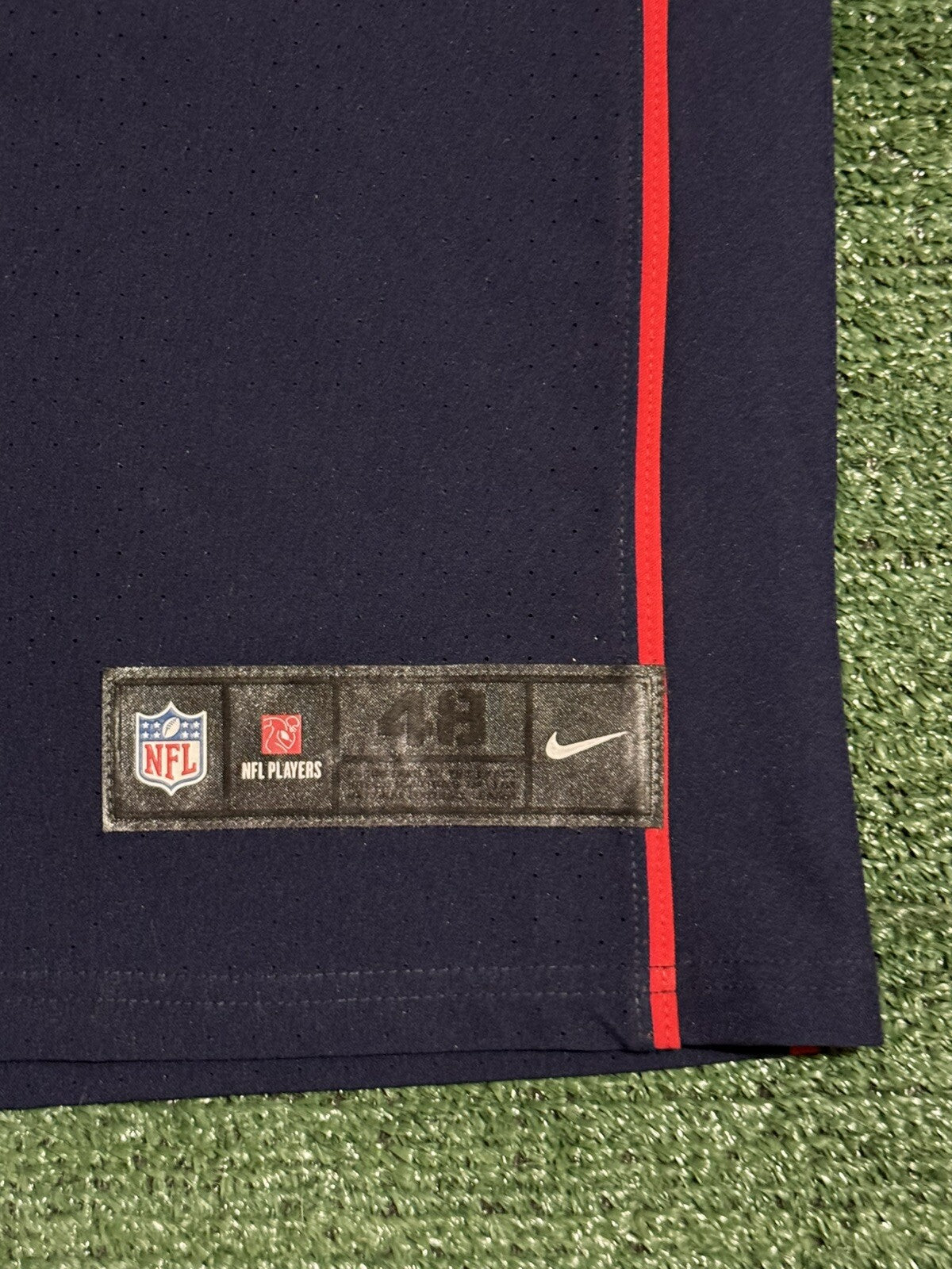 Tom Brady New England Patriots Jersey #12 Nike Vapor Elite Blue Size 48 (XL) NFL