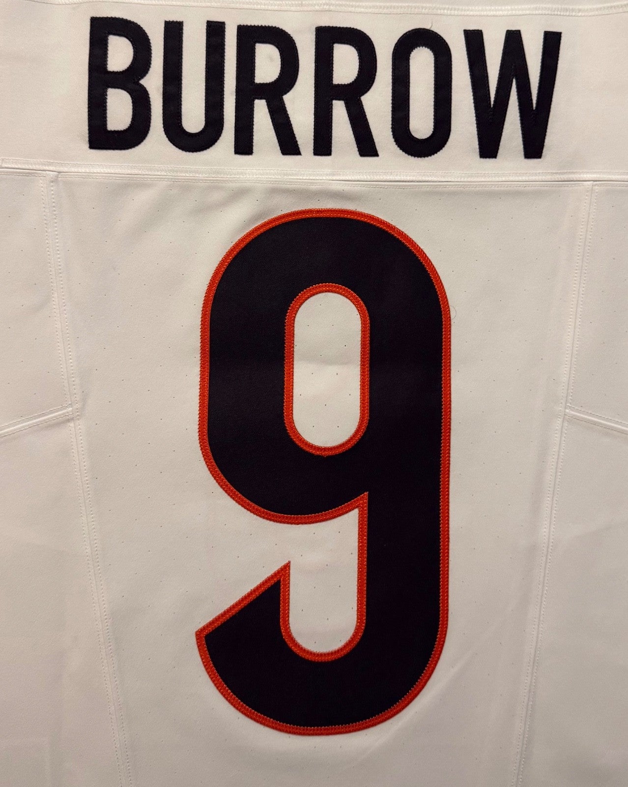 Joe Burrow Cincinnati Bengals Jersey #9 Nike Vapor FUSE Elite White Size 40 (M) NFL