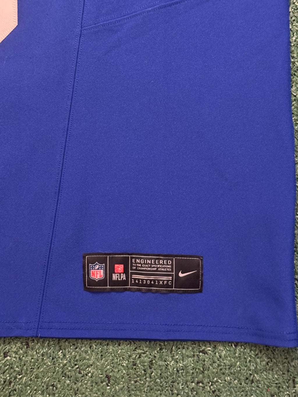 Jaxson Dart New York Giants Jersey #6 Nike Vapor FUSE Elite Blue Size 48 (XL) NFL