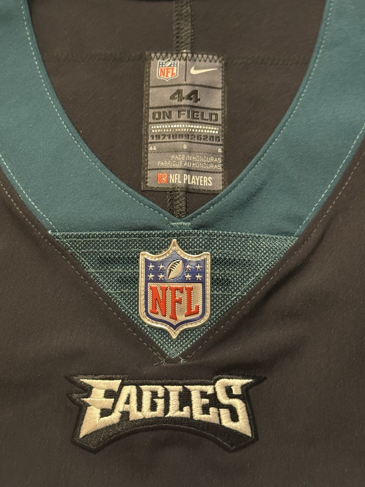Jason Kelce Philadelphia Eagles Jersey #62 Nike Vapor Elite Black size 44 (Large) NFL