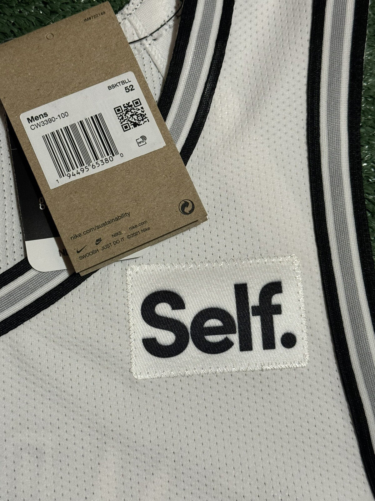Victor Wembanyama San Antonio Spurs Jersey #1 Nike ADV Authentic White Size 52 (XL) NBA