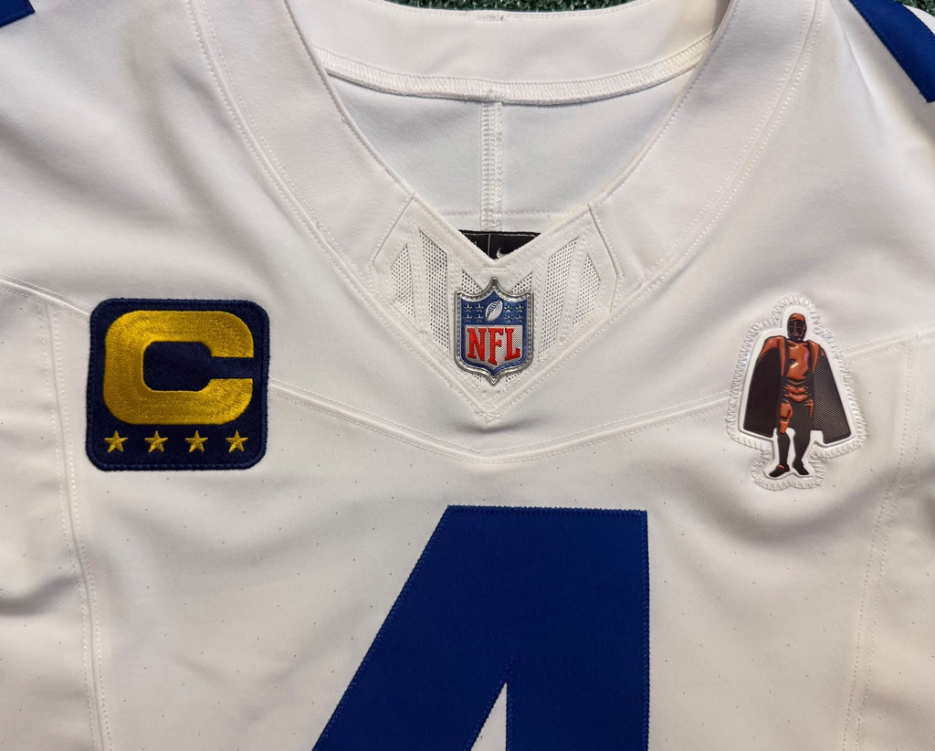 Dak Prescott Dallas Cowboys Jersey #4 Nike Vapor FUSE Elite White Size 40 (Medium) NFL